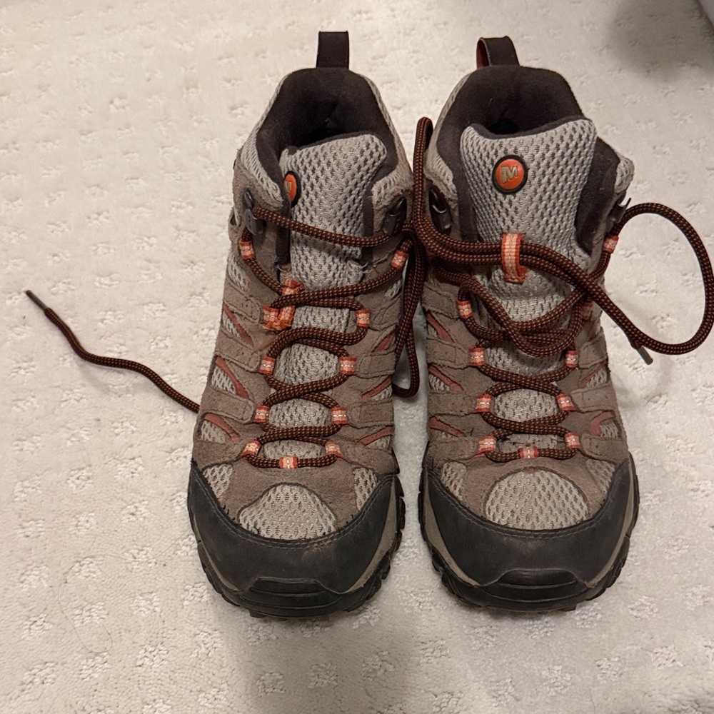 Merrell Women's Hiking Shoes - Brown and Orange